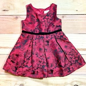NWOT The Children's Place Red and Black Formal Dress